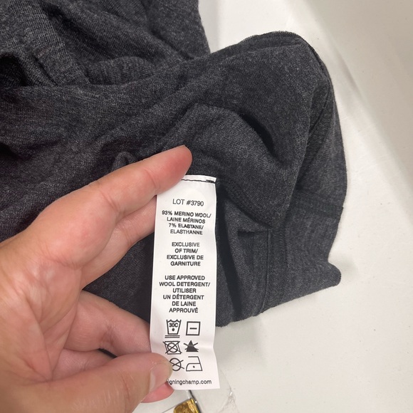 NWT Reigning Champ Merino Wool Turtleneck Jersey Knit Midlayer Sweater Charcoal - Picture 5 of 6